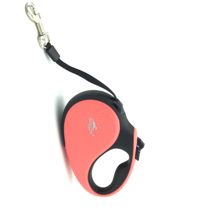 Doggie Soft Seri Otomatik Makaralı Gezdirme Tasması 12 kg / 3 M Pembe