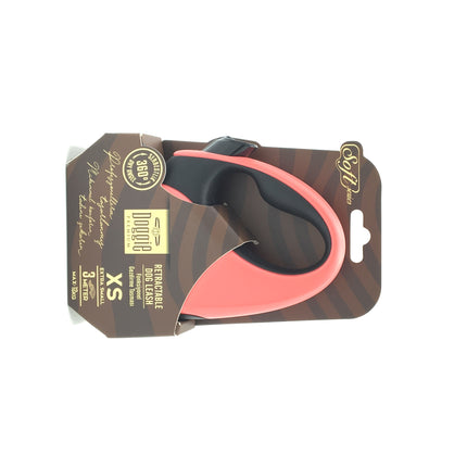 Doggie Soft Seri Otomatik Makaralı Gezdirme Tasması 12 kg / 3 M Pembe
