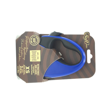 Doggie Soft Seri Otomatik Makaralı Gezdirme Tasması 12 kg / 3 M Mavi
