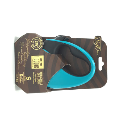 Doggie Soft Seri Otomatik Makaralı Gezdirme Tasması 15 kg / 5 M Turkuaz