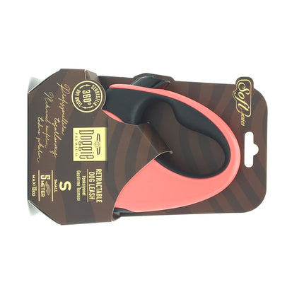 Doggie Soft Seri Otomatik Makaralı Gezdirme Tasması 15 kg / 5 M Pembe