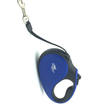 Doggie Soft Seri Otomatik Makaralı Gezdirme Tasması 25 kg / 5 M Mavi