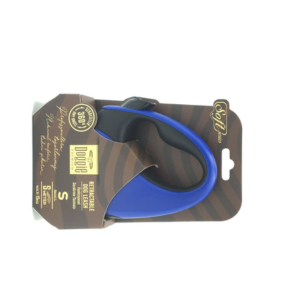 Doggie Soft Seri Otomatik Makaralı Gezdirme Tasması 25 kg / 5 M Mavi