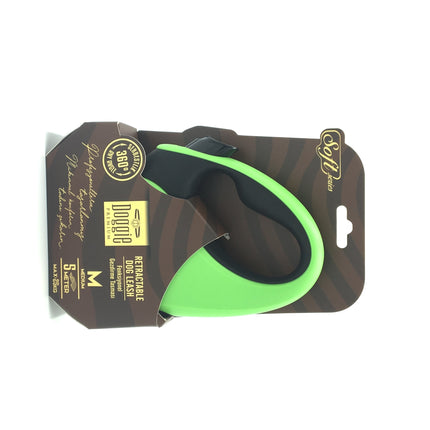 Doggie Soft Seri Otomatik Makaralı Gezdirme Tasması 25 kg / 5 M Yeşil