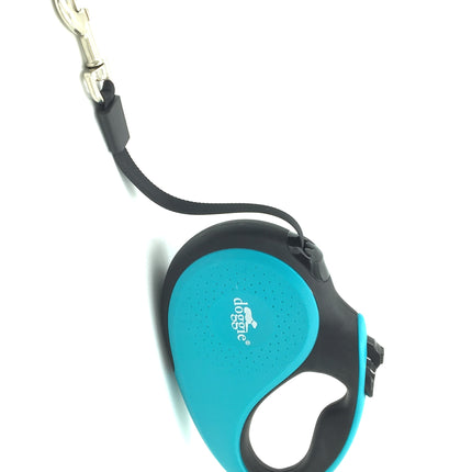 Doggie Soft Seri Otomatik Makaralı Gezdirme Tasması 50 kg / 5 M Turkuaz