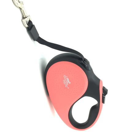 Doggie Soft Seri Otomatik Makaralı Gezdirme Tasması 50 kg / 5 M Pembe