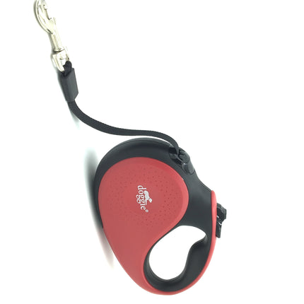Doggie Soft Seri Otomatik Makaralı Gezdirme Tasması 50 kg / 5 M Kırmızı