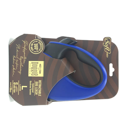 Doggie Soft Seri Otomatik Makaralı Gezdirme Tasması 50 kg / 5 M Mavi