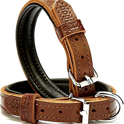 Doggie Comfort Deri Köpek Boyun Tasması 1,5x 25-33 cm Kahverengi