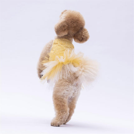 PawStar Yellow Polka-Dot M 28 x 26 x 41 cm