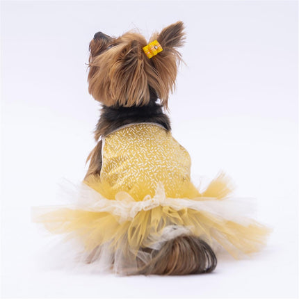 PawStar Yellow Polka-Dot M 28 x 26 x 41 cm