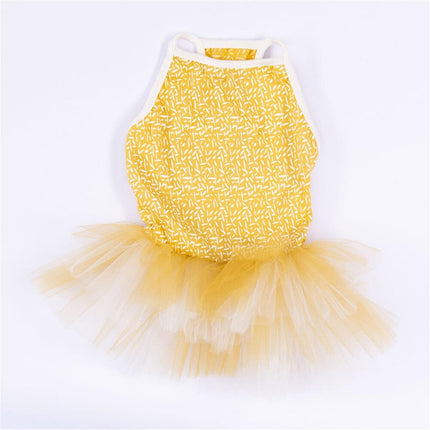 PawStar Yellow Polka-Dot M 28 x 26 x 41 cm