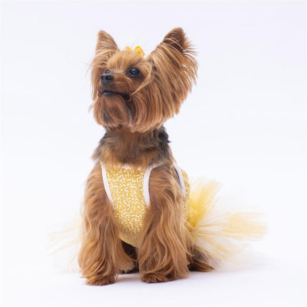 PawStar Yellow Polka-Dot M 28 x 26 x 41 cm