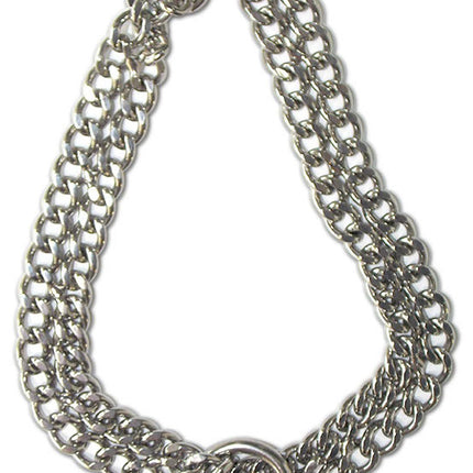 Percell Krom İki Sıra Köpek Eğitim Tasması 2,5 mm x 31 cm