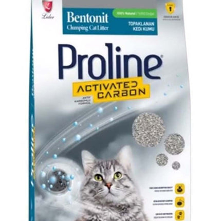 Proline Aktif Karbonlu Topaklanan Kedi Kumu 10 Lt
