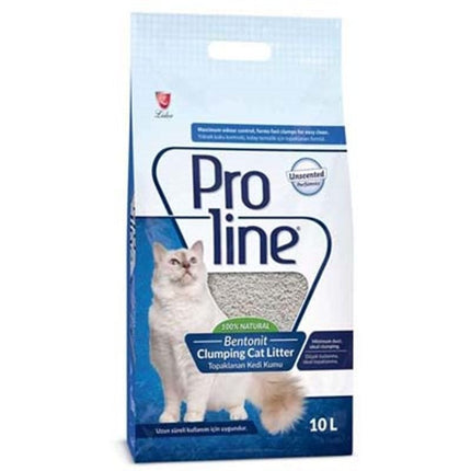 Proline Kokusuz İnce Taneli Topaklanan Bentonit Kedi Kumu 1 Adet 10 Lt