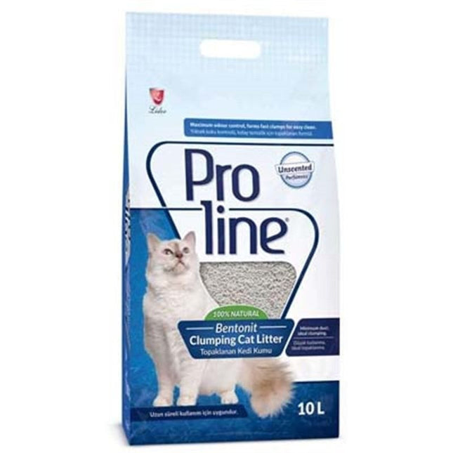 Proline Kokusuz İnce Taneli Topaklanan Bentonit Kedi Kumu 1 Adet 10 Lt