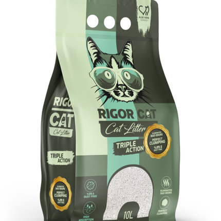 Rigor Aloe Veralı İnce Taneli Kedi Kumu 10 lt
