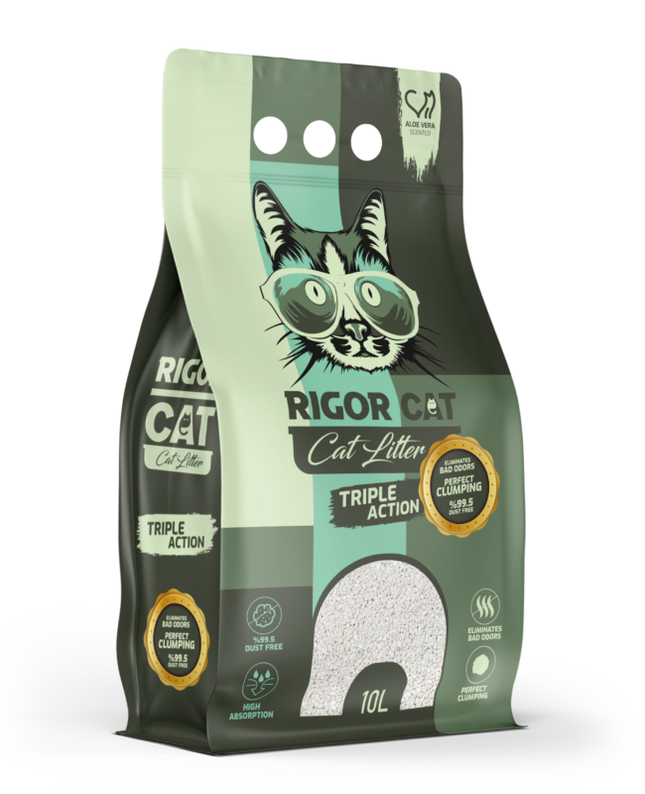Rigor Aloe Veralı İnce Taneli Kedi Kumu 10 lt