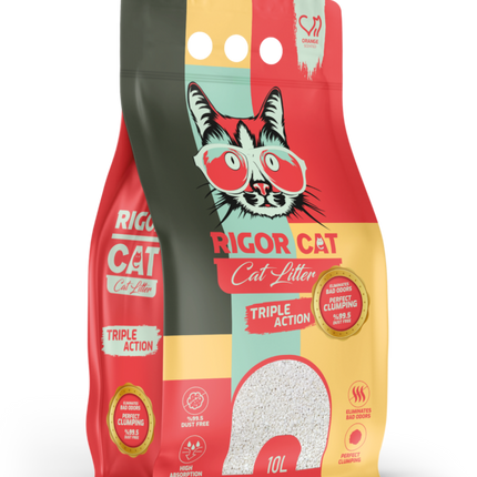 Rigor Portakal Kokulu İnce Taneli Kedi Kumu 10 lt