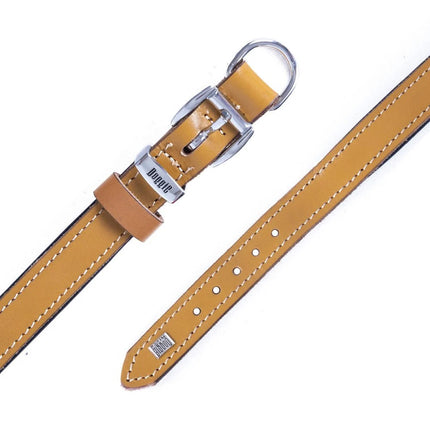 Doggie El Yapımı Konforlu Deri Köpek Tasması 2x30-35 cm Kahverengi