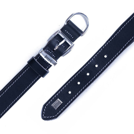 Doggie El Yapımı Konforlu Deri Köpek Tasması 3x42-50 cm Siyah