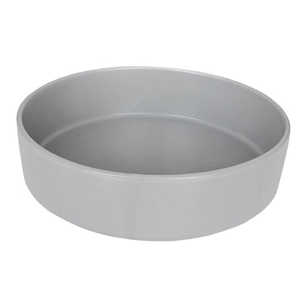 Markapet Seramik Köpek Mama Su Kabı 1400 ml 20 Cm Gri