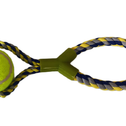 Tenis Toplu Y Şekilli Köpek Oyuncağı 7-27 cm Mavi