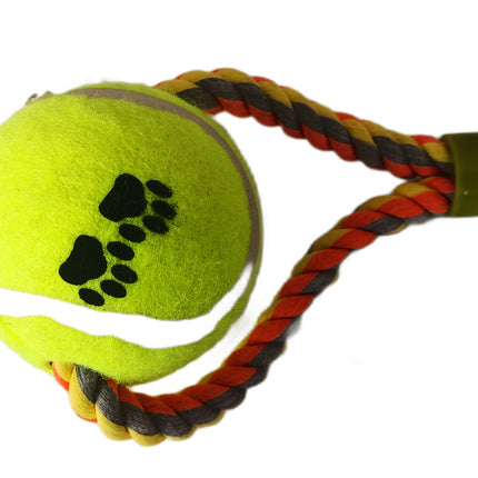 Tenis Toplu Y Şekilli Köpek Oyuncağı 7-27 cm Sarı