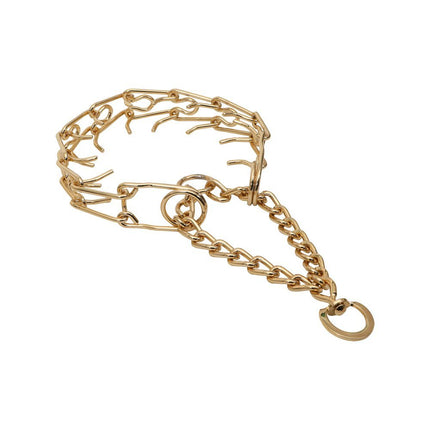 Doggie Eğitim Serisi Dikenli Zincir Köpek Boyun Tasması - 3,5x55cm - Gold