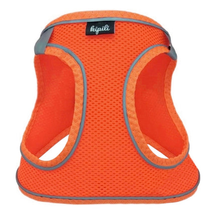 Üç Kilitli Sportif Kedi Köpek Göğüs Tasması 28-34 cm X-Small Turuncu