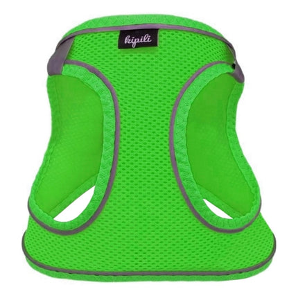 Üç Kilitli Sportif Kedi Köpek Göğüs Tasması 28-34 cm X-Small Yeşil