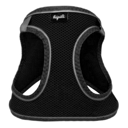 Üç Kilitli Sportif Kedi Köpek Göğüs Tasması 28-34 cm X-Small Siyah