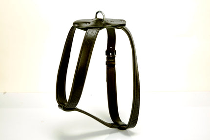 Doggie Konforlu Deriden El Yapımı Köpek Göğüs Tasması 3 x 65-95 cm Siyah