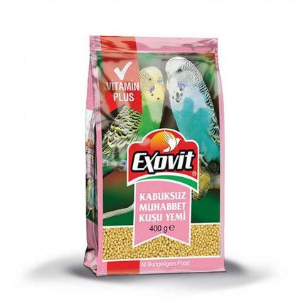 Exovit Kabuksuz Muhabet Kuşu Yemi 400 Gr