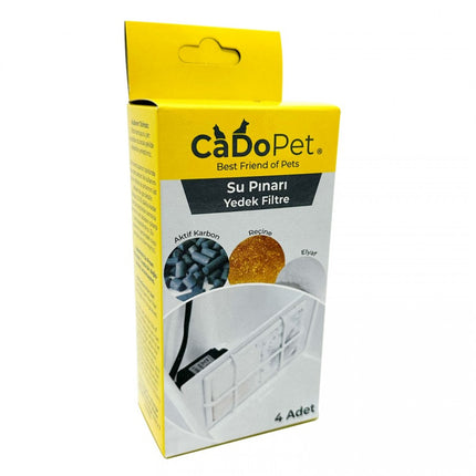 CaDo Pet Su Pınarı Yedek Kartuş Filtre 4 lü Paket