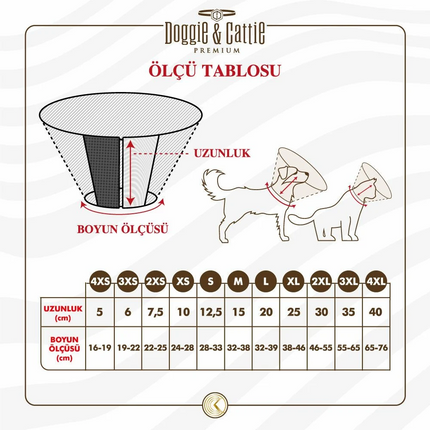 Doggie Comfort Kedi Köpek Yakalık 4XS 5x16-19cm