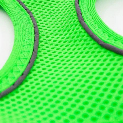 Tailpetz Air Mesh Köpek Göğüs Tasması Large 48x54 cm Neon Yeşil