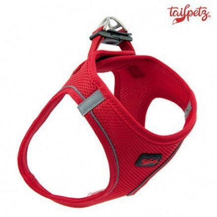 Tailpetz Air Mesh Köpek Göğüs Tasması Medium 44x48 cm Kırmızı