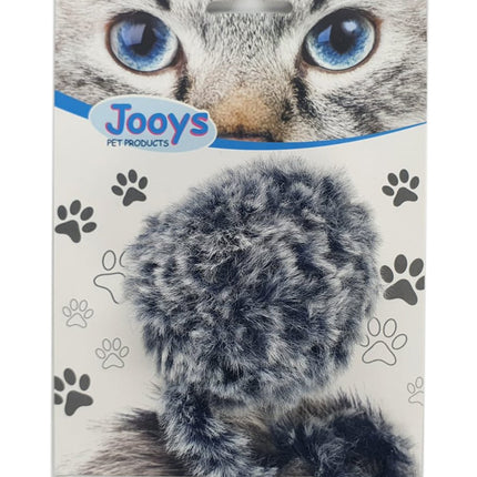 Markapet Jooys Kürklü Tıkırtılı Kedi Topu 7 x 20 cm