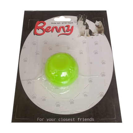 Benny Köpek Oyuncağı Sert Top 5 cm Neon Yeşil