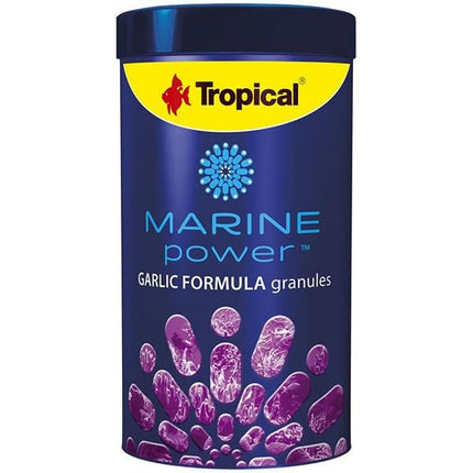 Tropical Marine Power Garlic Formula Granules Deniz Balıkları için Sarımsak Katkılı Balık Yemi 250 Ml 150 Gr