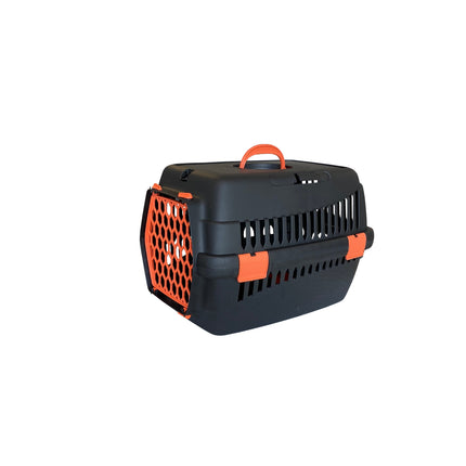 Markapet Lüx Kedi Köpek Taşıma Çantası 32 X 48 X 32 cm Siyah-Turuncu