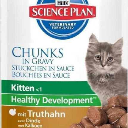 Hills Chunks In Gravy Kitten Hindi Etli Yavru Kedi Konservesi 85 Gr