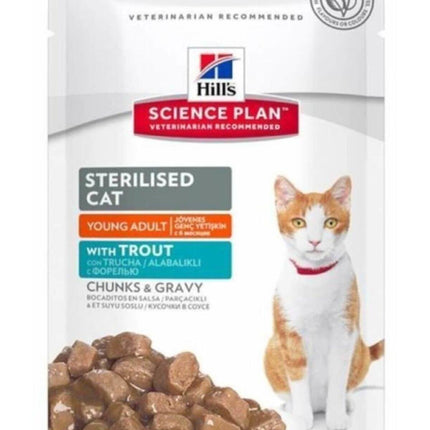 Hills Sterilised Kısırlaştırılmış Alabalıklı Kedi Konserve 85g