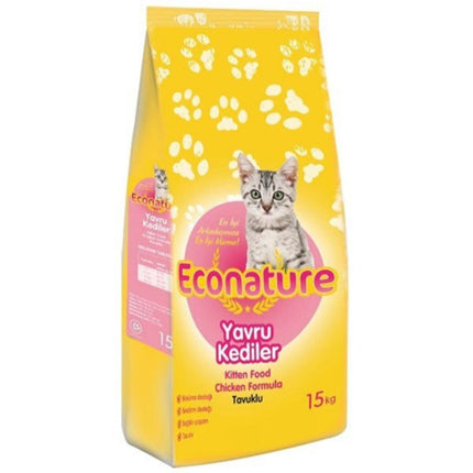 EconatureTavuklu Yavru Kedi Maması 15 Kg