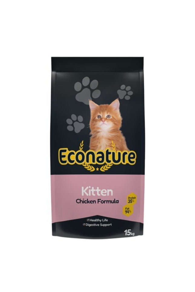 EconatureTavuklu Yavru Kedi Maması 15 Kg