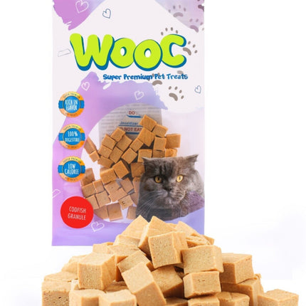 Wooc Codfish Granule Doğal Et Kedi Ödül Maması 40gr