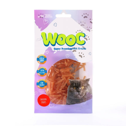 Wooc Chicken Strips Doğal Et Kedi Ödül Maması 40gr