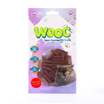 Wooc Mini Salmon Sticks Doğal Et Kedi Ödül Maması 40 gr